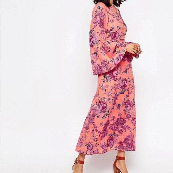 NWT Free People Melrose Floral Open Back Maxi - Picture 8 of 15